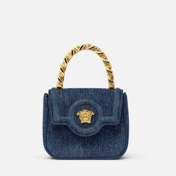 Versace Handbags - VERSACE LA MEDUSA Mini Bag Fabric + Calf Skin Strap ⭐️💫Brand New✨⭐️